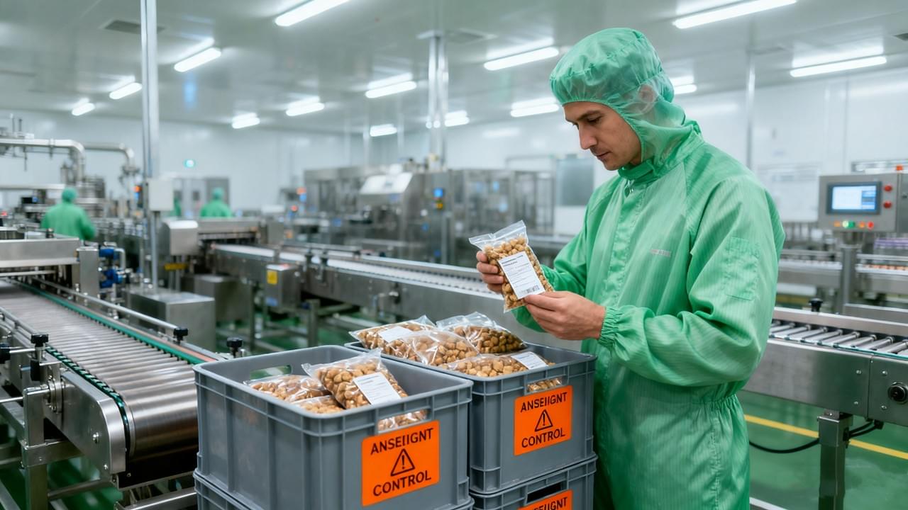 Allergen risk in food production controlled by suppliers with strict safety protocols