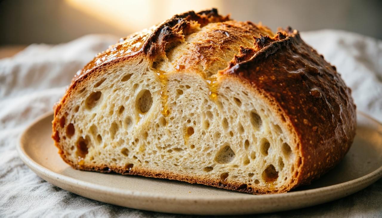 Honey in bakery formulation golden crust browning enhancement bread manufacturing