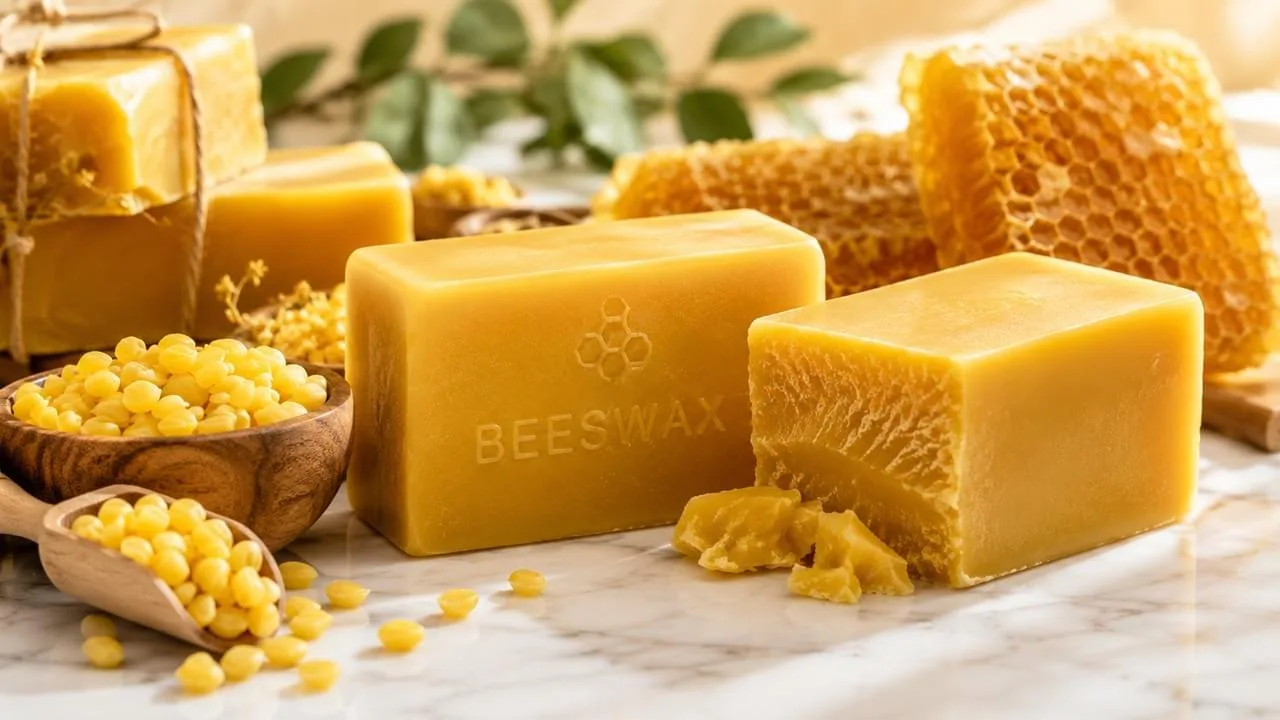 Bloques de cera de abejas de grado alimentario, pellets, cosméticos, recubrimientos alimentarios, ingredientes industriales